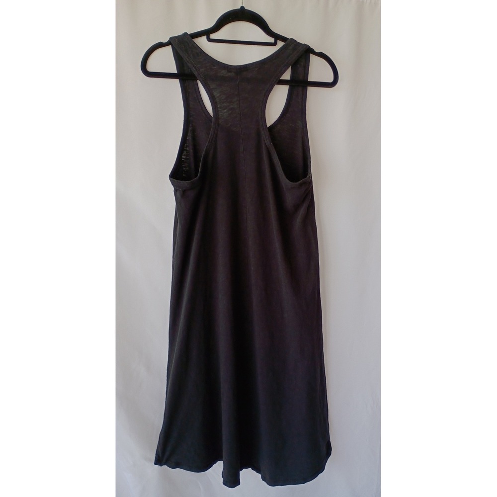 J.Crew‎ Black Cotton Racerback High-Low Tank Dress Womens M Sleeveless Casual - Picture 5 of 6